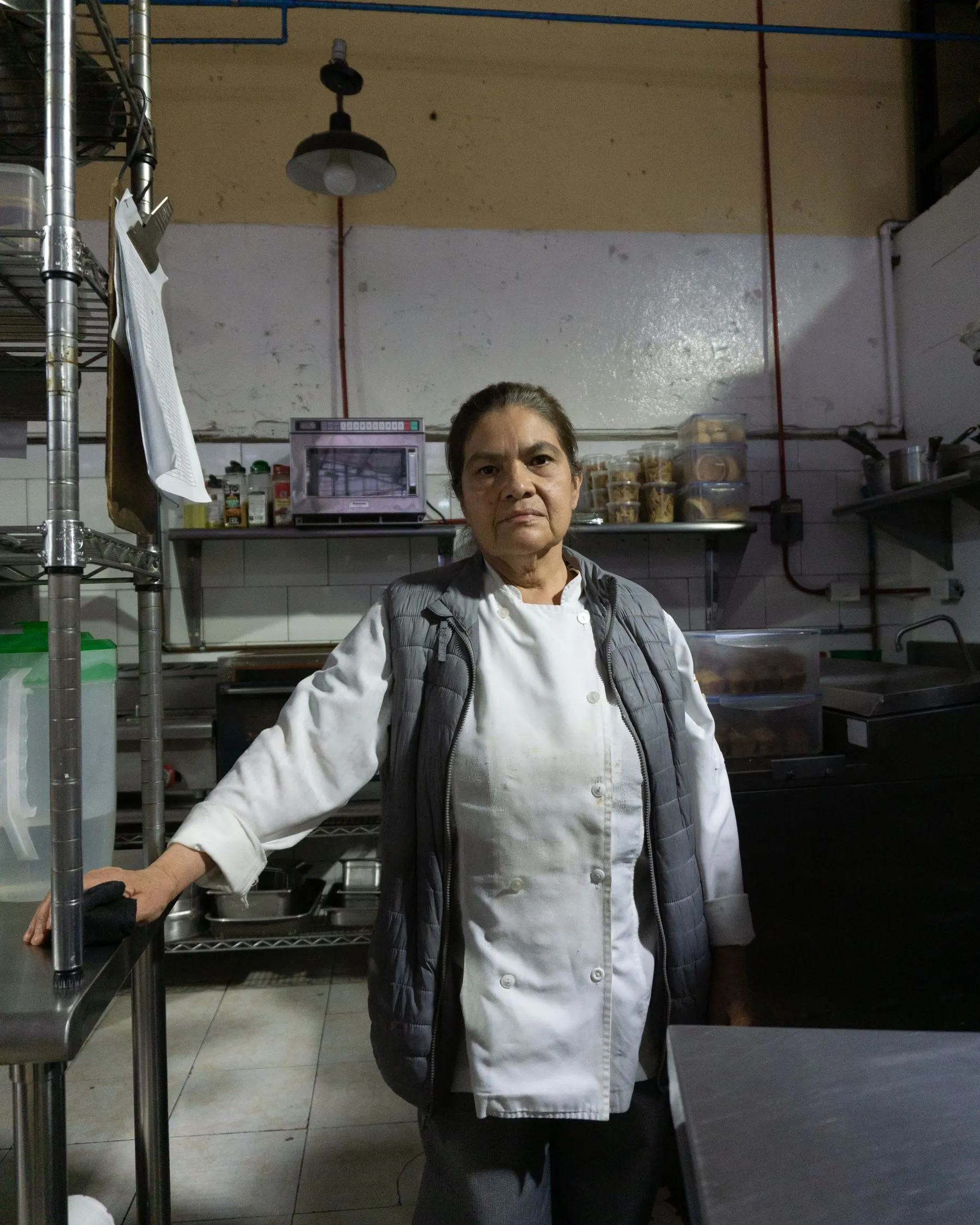 Kitchen designer Sofia Costa in a professional kitchen