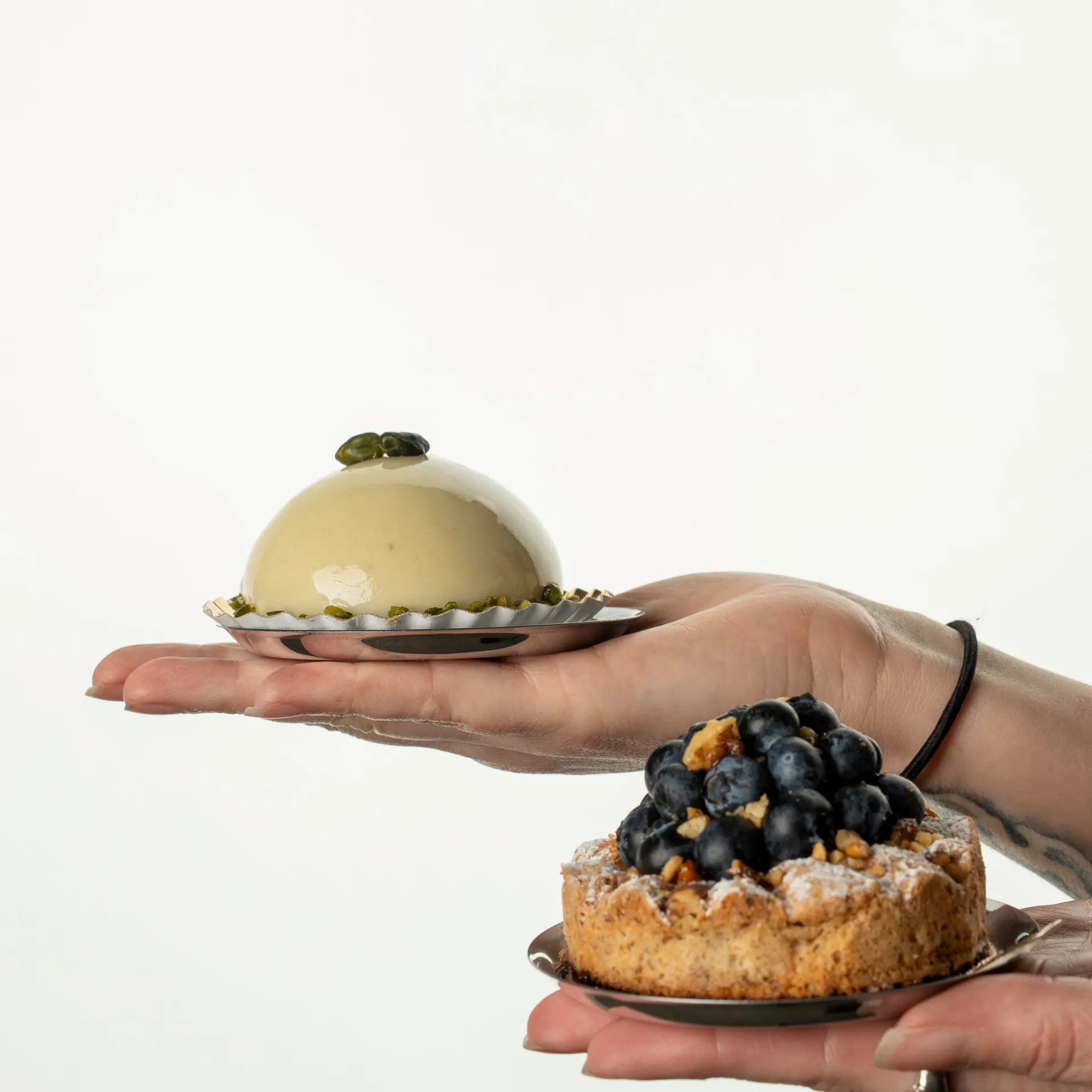 Plated dessert dome
