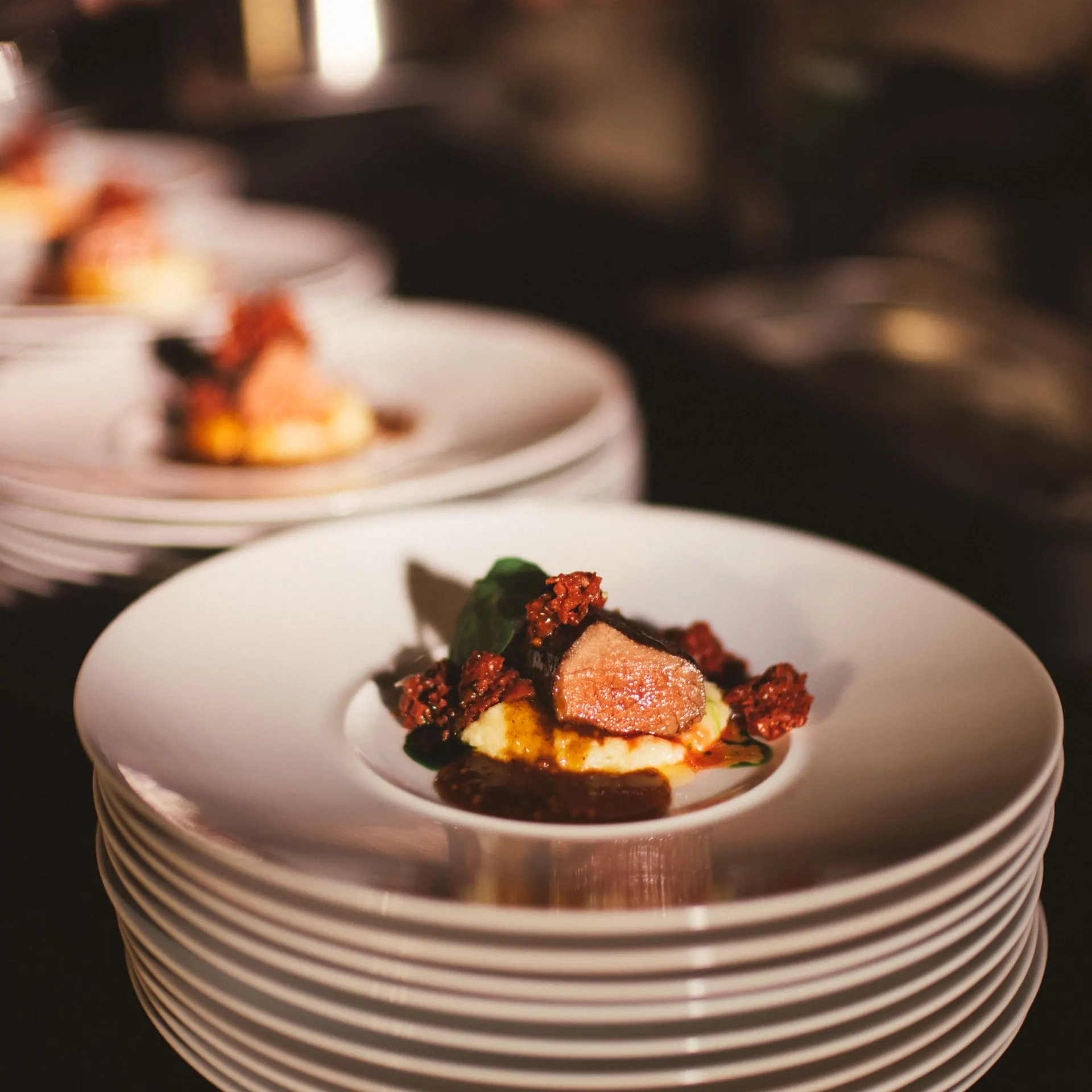 Dark plated course